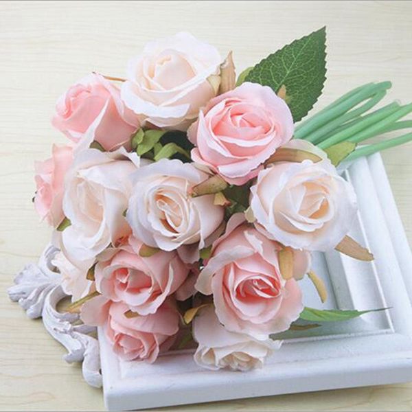 12pcs/lots artificial rose flowers wedding bouquet thai royal rose silk flowers home decoration wedding party decor(champagne
12pcs/lots artificial rose flowers wedding bouquet thai royal rose silk flowers home decoration wedding party decor(champagne