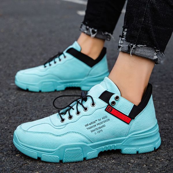 m- spring and autumn new fashion trend wild lace wear-resistant non-slip casual outdoor thick-soled personality men's shoes, Black
m- spring and autumn new fashion trend wild lace wear-resistant non-slip casual outdoor thick-soled personality men's shoes, Black