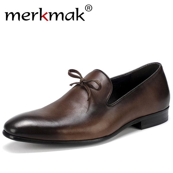 merkmak genuine leather dress shoes fashion bow slip-on busniess formal shoes big size 37-46 italian footwear for party wedding, Black
merkmak genuine leather dress shoes fashion bow slip-on busniess formal shoes big size 37-46 italian footwear for party wedding, Black