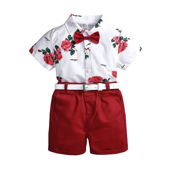 new boys outfits breathable boys outfits bow-tie children's sets flower printed toddler boy clothes kids clothes sets, White
new boys outfits breathable boys outfits bow-tie children's sets flower printed toddler boy clothes kids clothes sets, White
