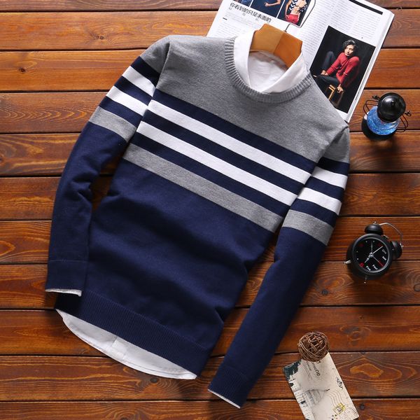 fashion stitching men's sweaters male knitwear sweater warm patchwork round collar clothing cotton casual wool pullovers 2019, White;black
fashion stitching men's sweaters male knitwear sweater warm patchwork round collar clothing cotton casual wool pullovers 2019, White;black