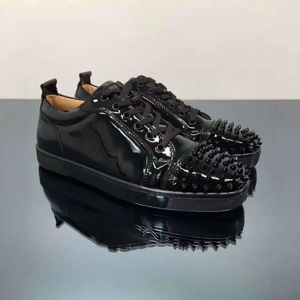 2019 mens women designer brand red bottom sneakers fashion spikes studded spikes flats sneakers comfortable party lovers casual shoes, Black
2019 mens women designer brand red bottom sneakers fashion spikes studded spikes flats sneakers comfortable party lovers casual shoes, Black