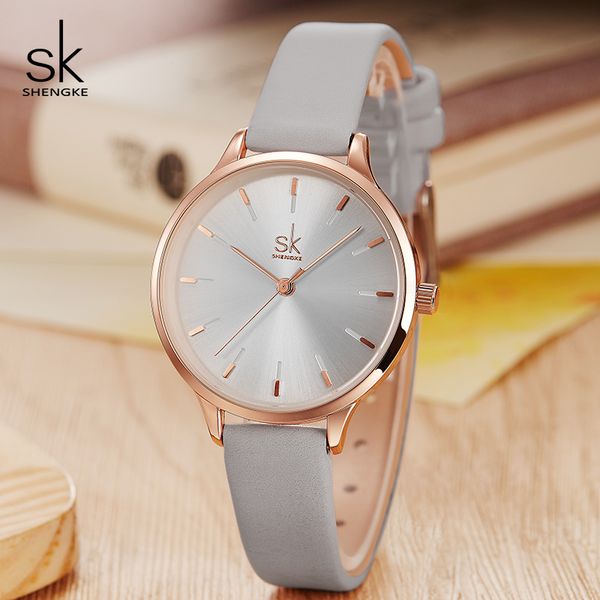shengke fashion brand women watches colorful casual leather strap female quartz watch reloj mujer 2019 sk ladies wrist watch, Slivery;brown
shengke fashion brand women watches colorful casual leather strap female quartz watch reloj mujer 2019 sk ladies wrist watch, Slivery;brown