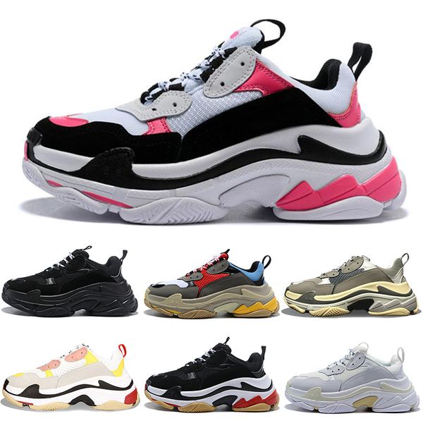 Fashion Pink 17FW Paris Triple S Sneakers Beige Black White Yellow Casual Dad Shoes for Mens Women Sports Designer Shoes Size 36-45
Fashion Pink 17FW Paris Triple S Sneakers Beige Black White Yellow Casual Dad Shoes for Mens Women Sports Designer Shoes Size 36-45