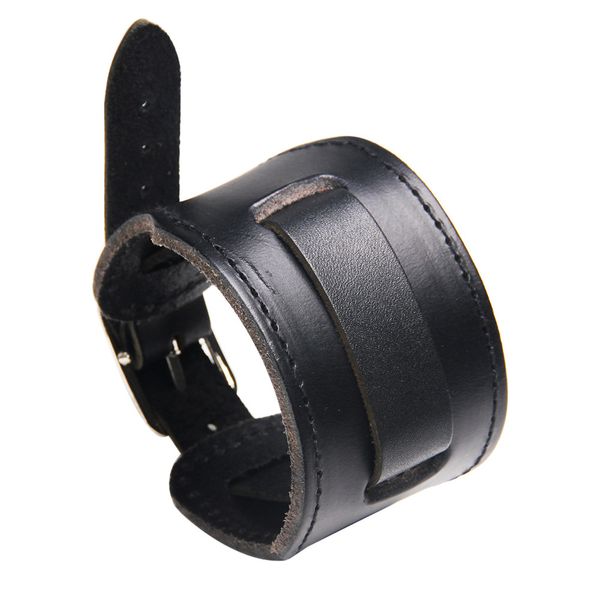 wide genuine leather cuff wrap bracelets punk rock vintage men's bangles leather bracelet for men women jewelry accessories, Golden;silver
wide genuine leather cuff wrap bracelets punk rock vintage men's bangles leather bracelet for men women jewelry accessories, Golden;silver