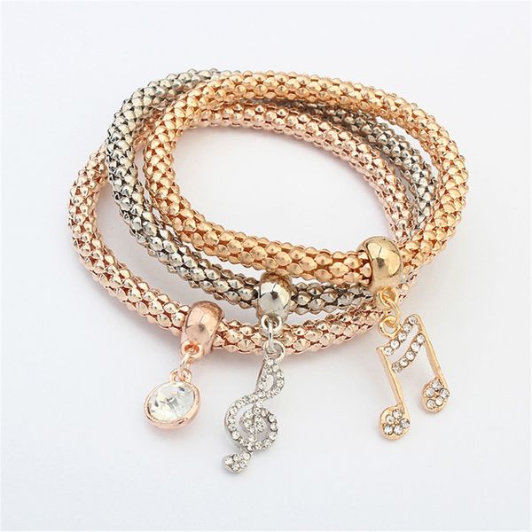 3pcs bracelet sets crystal music note charm bracelets bangles brand for women cocktail party jewelry friendship gift 122644, Golden;silver
3pcs bracelet sets crystal music note charm bracelets bangles brand for women cocktail party jewelry friendship gift 122644, Golden;silver