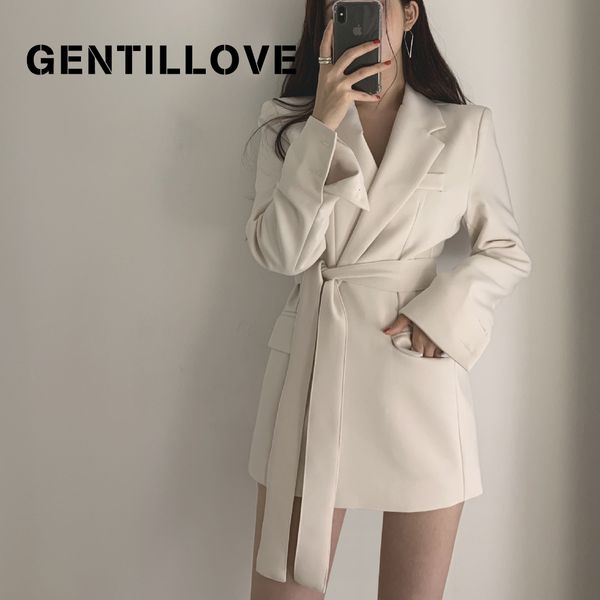gentillove winter women jackets office ladies lace up notched formal outwear elegant white black korean blazer clothing
gentillove winter women jackets office ladies lace up notched formal outwear elegant white black korean blazer clothing