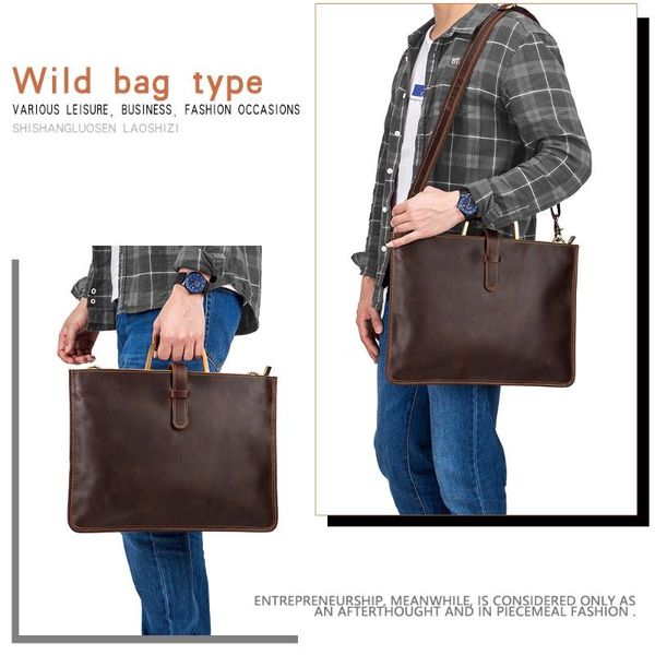 men's genuine leather briefcase large handbags business travel lapbags fashion soft messenger bag vintage crossbody handbags
men's genuine leather briefcase large handbags business travel lapbags fashion soft messenger bag vintage crossbody handbags