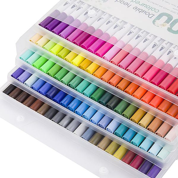 gift sets 12/24/36/48/60/80/100 ink colored art marker pen set calligraphy dual paint brush drawing painting watercolor pencil stationery
gift sets 12/24/36/48/60/80/100 ink colored art marker pen set calligraphy dual paint brush drawing painting watercolor pencil stationery