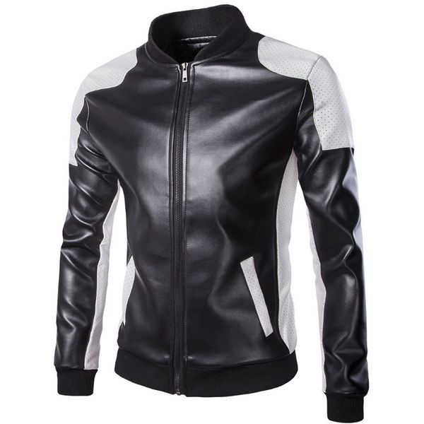 tide men leather jackets coats retro zippers faux leather jacket male autumn motorcycle jacket stand collar slim 4xl, Black
tide men leather jackets coats retro zippers faux leather jacket male autumn motorcycle jacket stand collar slim 4xl, Black