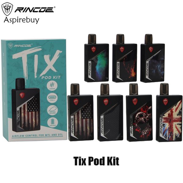 Rincoe Tix Pod Kit Встроенный аккумулятор емкостью 1000 мАч 3 Режим Тип C Зарядка Регулируемый поток воздуха Для MTL DTL Tix Pod с катушкой Tix Аутентичные
Rincoe Tix Pod Kit Встроенный аккумулятор емкостью 1000 мАч 3 Режим Тип C Зарядка Регулируемый поток воздуха Для MTL DTL Tix Pod с катушкой Tix Аутентичные