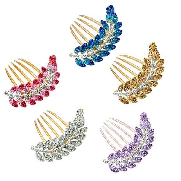 new arrival women's beautiful fashion leaf crystal hair clip wedding bridal hairpin comb fashion leader' choice, Golden;white
new arrival women's beautiful fashion leaf crystal hair clip wedding bridal hairpin comb fashion leader' choice, Golden;white