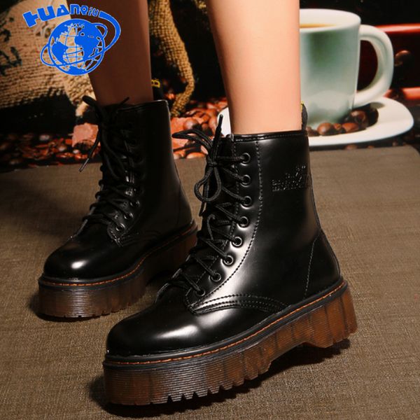 HUANQIU Size36-40 Chunky Motorcycle Boots Women Autumn 2018 Fashion Round Toe Lace-up Combat Martin Boots Ladies Shoes ZLL551
HUANQIU Size36-40 Chunky Motorcycle Boots Women Autumn 2018 Fashion Round Toe Lace-up Combat Martin Boots Ladies Shoes ZLL551