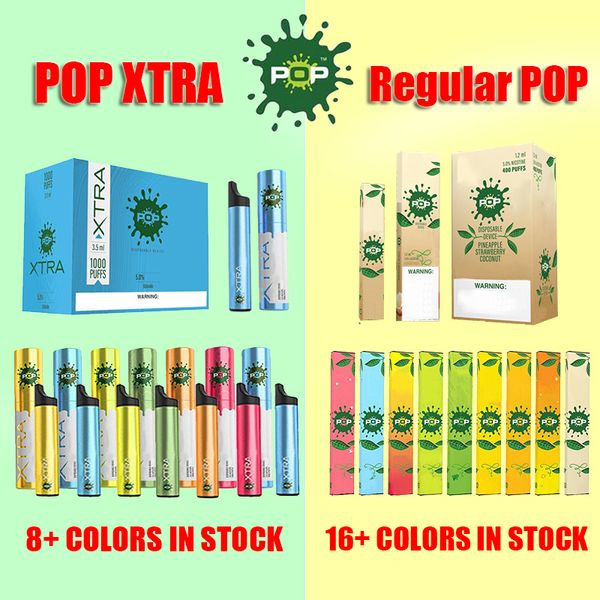 Новые POP XTRA Одноразовые устройства Pod 16 Цвет с Защитный код наклейки Vape Pen Starter Kit 280mAh батареи 400 затяжек 1,2 мл картридж
Новые POP XTRA Одноразовые устройства Pod 16 Цвет с Защитный код наклейки Vape Pen Starter Kit 280mAh батареи 400 затяжек 1,2 мл картридж