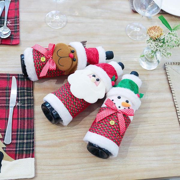 christmas non-woven wine bottle cover wide scope of application daily durability household decor for new year dinner party
christmas non-woven wine bottle cover wide scope of application daily durability household decor for new year dinner party