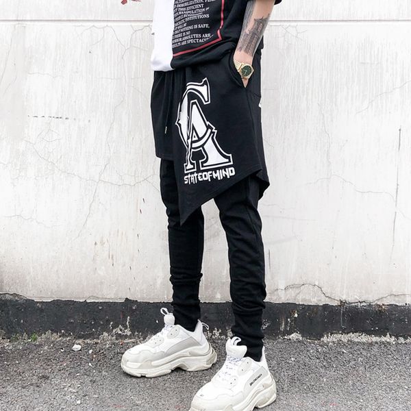 fashion casual punk cross pants ankle length trousers men high street hip hop dancer harem pant 2 pieces splice male, Black
fashion casual punk cross pants ankle length trousers men high street hip hop dancer harem pant 2 pieces splice male, Black