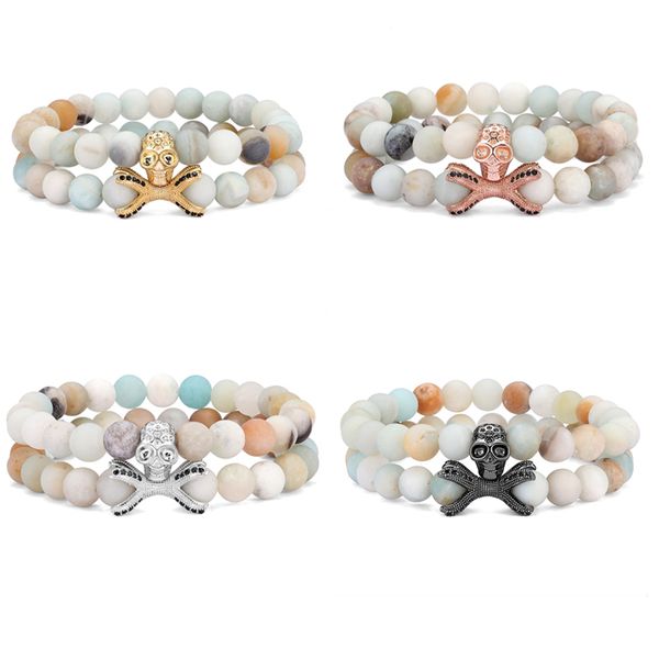 2 pieces / set new skull set bracelet natural stone yoga beaded stretch beaded bracelet gift charm chain jewelry, Black
2 pieces / set new skull set bracelet natural stone yoga beaded stretch beaded bracelet gift charm chain jewelry, Black