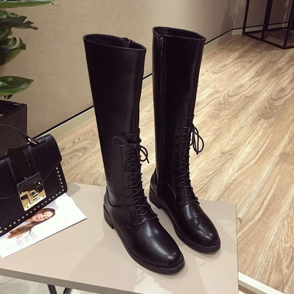lady boots shoes chunky heel zipper bootee woman 2019 lace up winter women round toe luxury designer thigh high heels high, Black
lady boots shoes chunky heel zipper bootee woman 2019 lace up winter women round toe luxury designer thigh high heels high, Black