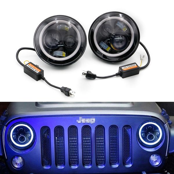 гонки 2pcs / комплект 7" дюймовый 60w светодиодные лампы фара h4 - h13 white полный halo angel eyes для jeep wrangler jk tj tt100975
гонки 2pcs / комплект 7" дюймовый 60w светодиодные лампы фара h4 - h13 white полный halo angel eyes для jeep wrangler jk tj tt100975