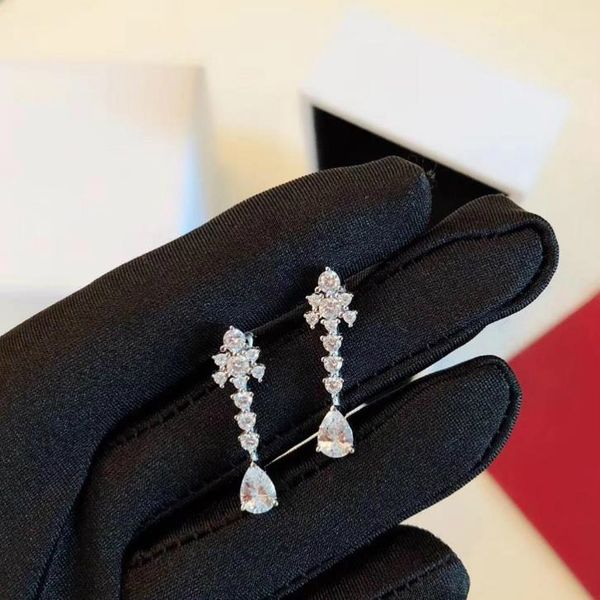 designer jewelry diamond earrings lea water drop long earrings for women banquet party accessories luxury jewelry, Silver
designer jewelry diamond earrings lea water drop long earrings for women banquet party accessories luxury jewelry, Silver