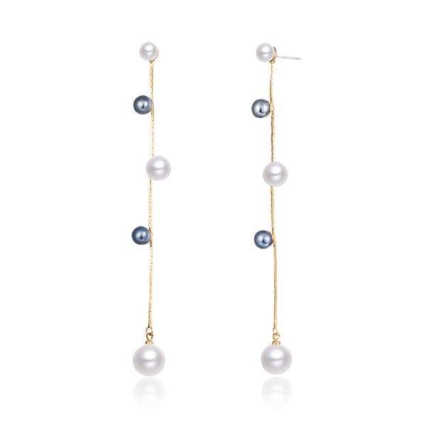 simple black/white pearl long earrings for women gold silver snake chain tassel earrings with pearls wedding party jewelry gifts
simple black/white pearl long earrings for women gold silver snake chain tassel earrings with pearls wedding party jewelry gifts