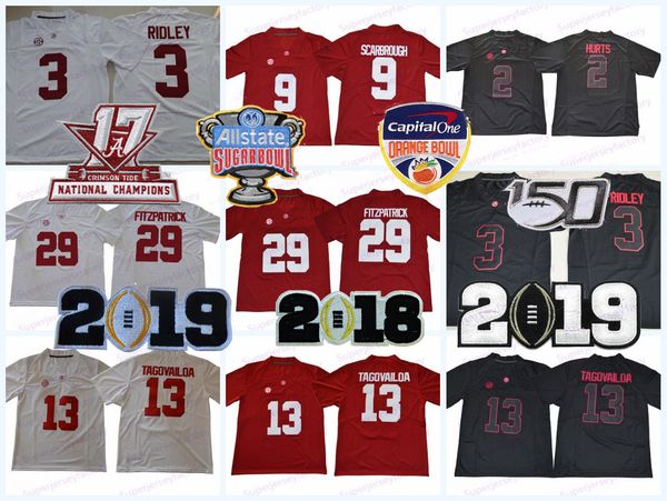 ncaa alabama 13 tua tagovailoa crimson tide 2 hurts 3 ridley 9 scarbrou mccarron college football jerseys ing, Black
ncaa alabama 13 tua tagovailoa crimson tide 2 hurts 3 ridley 9 scarbrou mccarron college football jerseys ing, Black