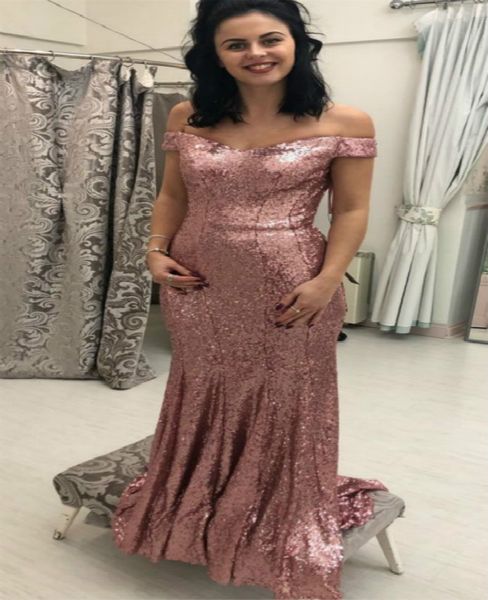 sparkly rose gold sequined mermaid prom dresses off the shoulders bling shinning long formal evening gowns special occasion dress 2019, Black
sparkly rose gold sequined mermaid prom dresses off the shoulders bling shinning long formal evening gowns special occasion dress 2019, Black