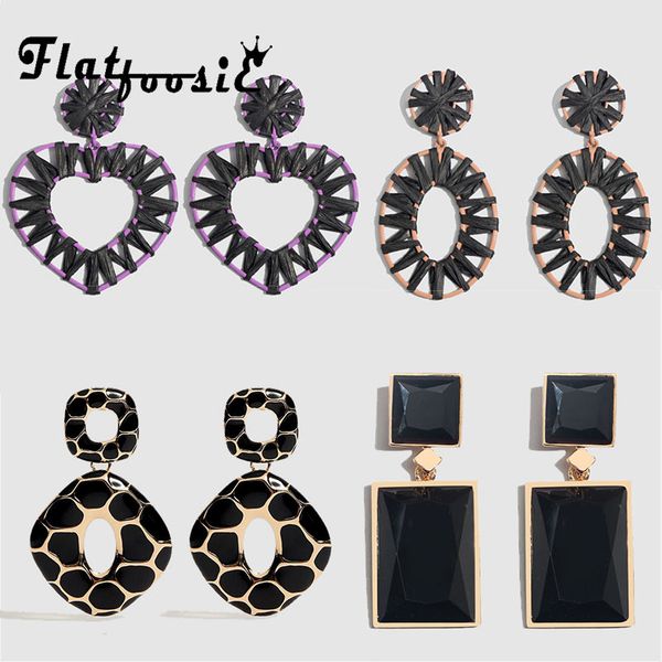 flatfoosie 2019 new trendy black resin acrylic raffia drop earrings for women bohemian round pendant earrings wedding jewelry, Silver
flatfoosie 2019 new trendy black resin acrylic raffia drop earrings for women bohemian round pendant earrings wedding jewelry, Silver