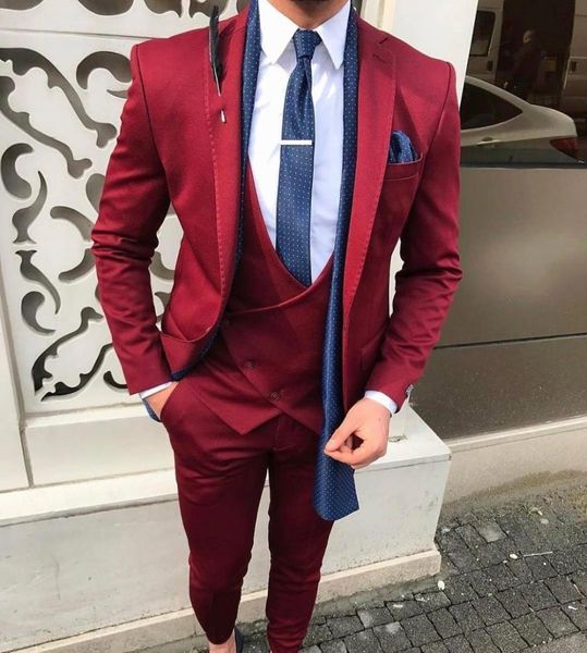 2019 new fashion burgundy men 's suit 3 pieces formal slim fit notch lapel party tuxedos groomsmen (blazer+vest+pants, White;black
2019 new fashion burgundy men 's suit 3 pieces formal slim fit notch lapel party tuxedos groomsmen (blazer+vest+pants, White;black