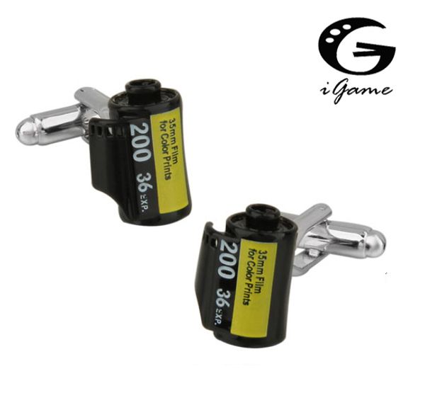 igame factory supply men's novelty cuff links film pgraphy enthusiasts design brass material ing, Silver;golden
igame factory supply men's novelty cuff links film pgraphy enthusiasts design brass material ing, Silver;golden
