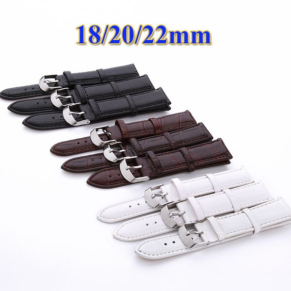 watch band pu leather straps 18mm 20mm 22mm watch accessories black brown white colors watchbands
watch band pu leather straps 18mm 20mm 22mm watch accessories black brown white colors watchbands