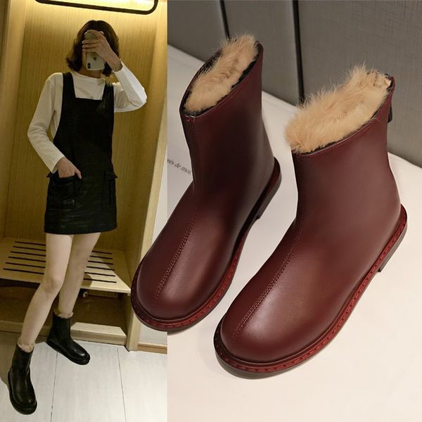 winter boots lady women's rubber shoes rain zipper luxury designer boots-women booties ladies low heels booties round toe 2020, Black
winter boots lady women's rubber shoes rain zipper luxury designer boots-women booties ladies low heels booties round toe 2020, Black
