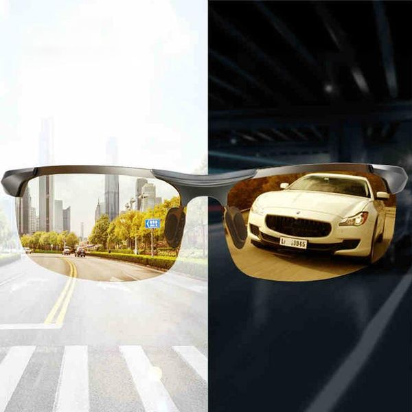 Aluminum Magnesium Pchromic Sunglasses Polarized Night Vision Glasses Men Oculos Driver Yellow Driving Glasses Gafas De Sol