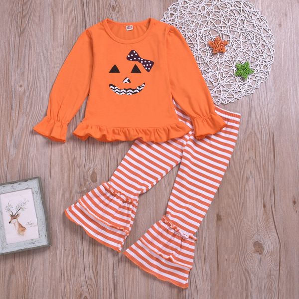toddler baby girl clothes cute girls fall outfits halloween smiling long sleeve +striped bell-bottoms pants infantil #y2, White
toddler baby girl clothes cute girls fall outfits halloween smiling long sleeve +striped bell-bottoms pants infantil #y2, White
