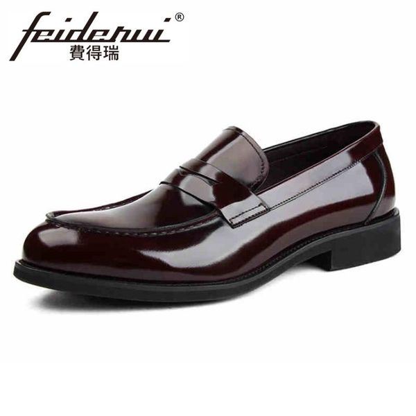 fashion round toe slip on men's comfortable loafers formal patent leather handmade man height increasing casual shoes ymx394, Black
fashion round toe slip on men's comfortable loafers formal patent leather handmade man height increasing casual shoes ymx394, Black