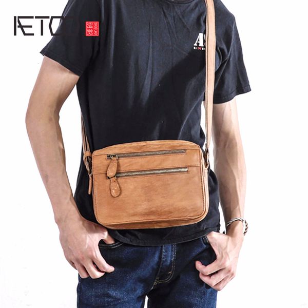 aetoo men's shoulder bag casual leather men's bag small crossbody sports retro postman layer leather handbag
aetoo men's shoulder bag casual leather men's bag small crossbody sports retro postman layer leather handbag