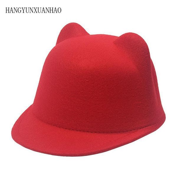 plain wool felt korean cat ears equestrian cap parent-child cap flat brim horseman trilby hat for men women children boys girls kvere, White
plain wool felt korean cat ears equestrian cap parent-child cap flat brim horseman trilby hat for men women children boys girls kvere, White