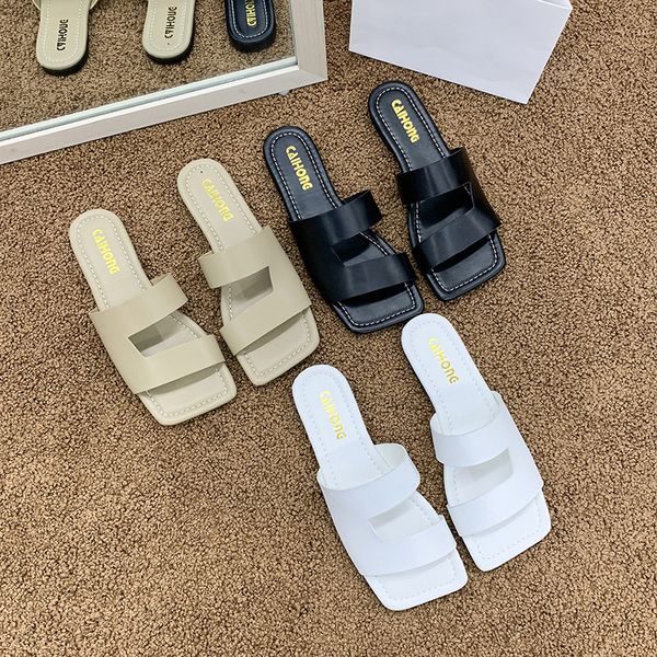 sagace new pu square head peep toe flat slippers outdoor summer fashion slip on slides women mules shoes female beach shoe, Black
sagace new pu square head peep toe flat slippers outdoor summer fashion slip on slides women mules shoes female beach shoe, Black