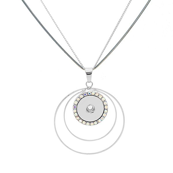 fashion women double circle pendant neckalces for women vintage design 80cm chain necklace fit 18mm 20mm snap jewelry gift, Silver
fashion women double circle pendant neckalces for women vintage design 80cm chain necklace fit 18mm 20mm snap jewelry gift, Silver