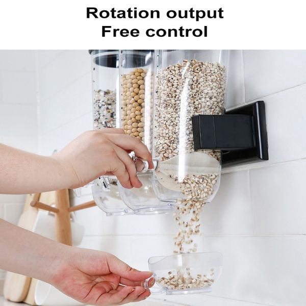 wall mounted dry dispenser smart space manual control storage for cereal nuts beans trail mix candy granola rice
wall mounted dry dispenser smart space manual control storage for cereal nuts beans trail mix candy granola rice