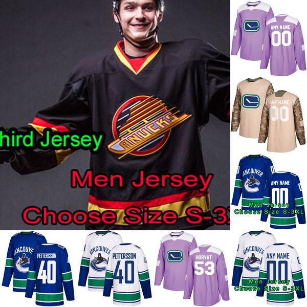 Vancouver Canucks Elias Pettersson Josh Leivo Jay Beagle Antoine Roussel Anders Nilsson Brock Boeser Bo Horvat Nikolay Goldobin Jersey 
Vancouver Canucks Elias Pettersson Josh Leivo Jay Beagle Antoine Roussel Anders Nilsson Brock Boeser Bo Horvat Nikolay Goldobin Jersey