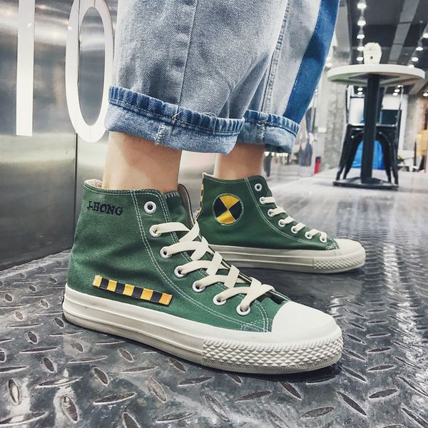 2020 super hot мужская high top обувь холст обувь мужской учащийся повседневная обувь дышащая lace up классический ретро мужчин кроссовки бе, Black
2020 super hot мужская high top обувь холст обувь мужской учащийся повседневная обувь дышащая lace up классический ретро мужчин кроссовки бе, Black
