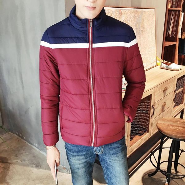 2018 new style winter coat cotton-padded clothes men's stand collar hand down cotton slim coat cotton-padded clothes, Blue;black
2018 new style winter coat cotton-padded clothes men's stand collar hand down cotton slim coat cotton-padded clothes, Blue;black