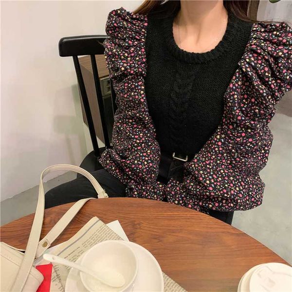 women autumn winter vintage patchwork short sweater long sleeve round collar twist jumpers casual knitted pullovers slim fit, White;black
women autumn winter vintage patchwork short sweater long sleeve round collar twist jumpers casual knitted pullovers slim fit, White;black