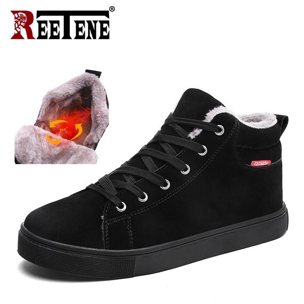 reetene 2018 warm snow boots men winter boots work shoes men footwear winter with fur fashion rubber sneakers shoes, Black
reetene 2018 warm snow boots men winter boots work shoes men footwear winter with fur fashion rubber sneakers shoes, Black