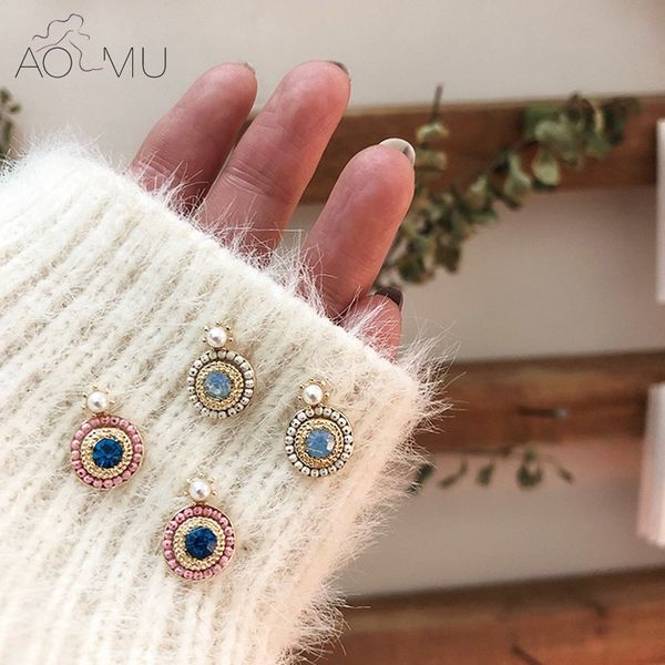 aomu korean s925 sterling silver pin geometry round hit color crystal cubic zirconia stud earrings for women party jewelry, Golden;silver
aomu korean s925 sterling silver pin geometry round hit color crystal cubic zirconia stud earrings for women party jewelry, Golden;silver