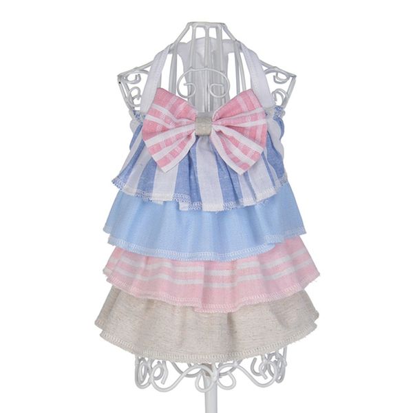 spring and summer bow cake skirt dress dog costumes pet clothes 2018 new dog clothes pet cake skirt for small dogs