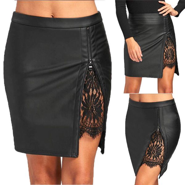 women ol formal lace stretch high waist short bodycon mini skirt pencil dress, Black
women ol formal lace stretch high waist short bodycon mini skirt pencil dress, Black