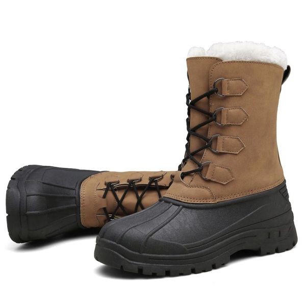 39~47 winter new mens casual high fashion ankle boots snow waterproof outdoor hiking running shoes warm leather walking sneakers, Black
39~47 winter new mens casual high fashion ankle boots snow waterproof outdoor hiking running shoes warm leather walking sneakers, Black
