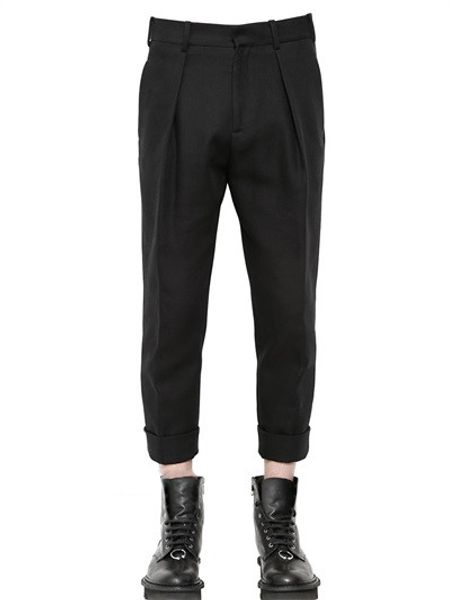 27~44 new 2019 men's clothing plus size slim pants eight stereo fold flanging youth leisure trousers metrosexual haren pants, Black
27~44 new 2019 men's clothing plus size slim pants eight stereo fold flanging youth leisure trousers metrosexual haren pants, Black